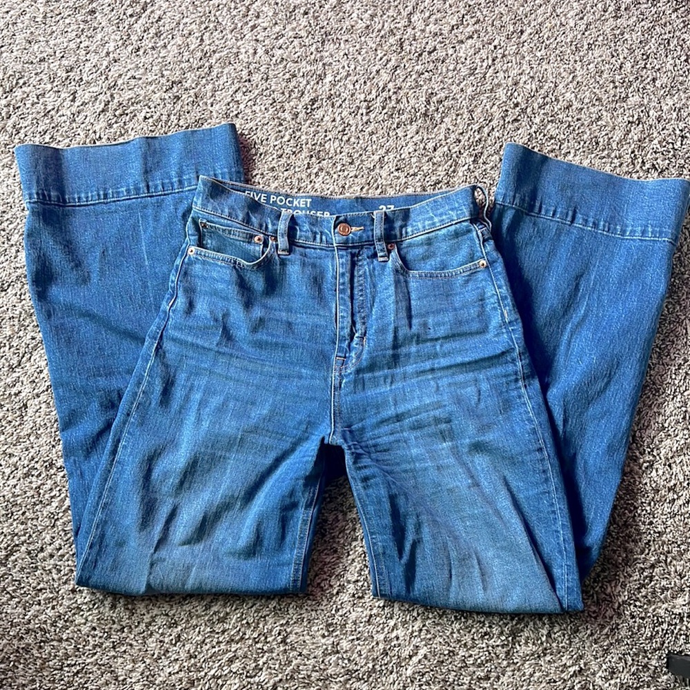 J. Crew High Waist Wide Leg Jean